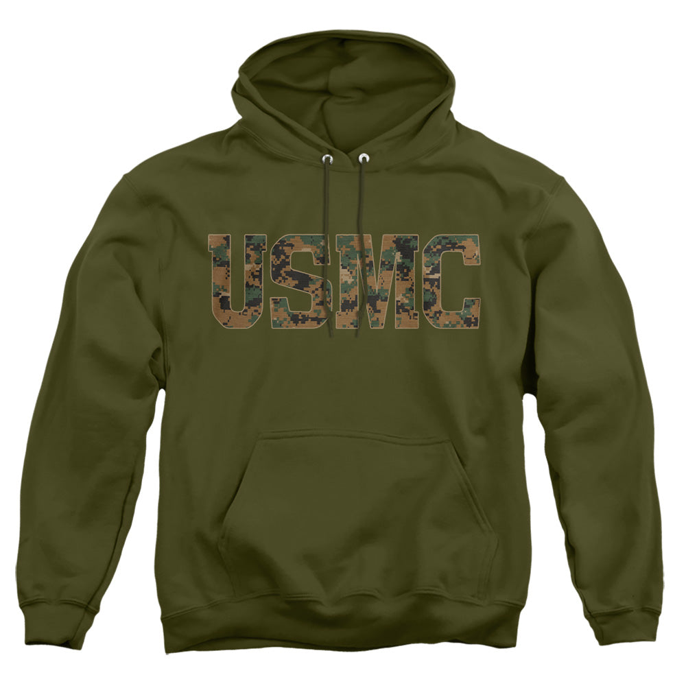 Us Marine Corps Usmc Camo Fill Mens Hoodie Military Green Officially Licensed