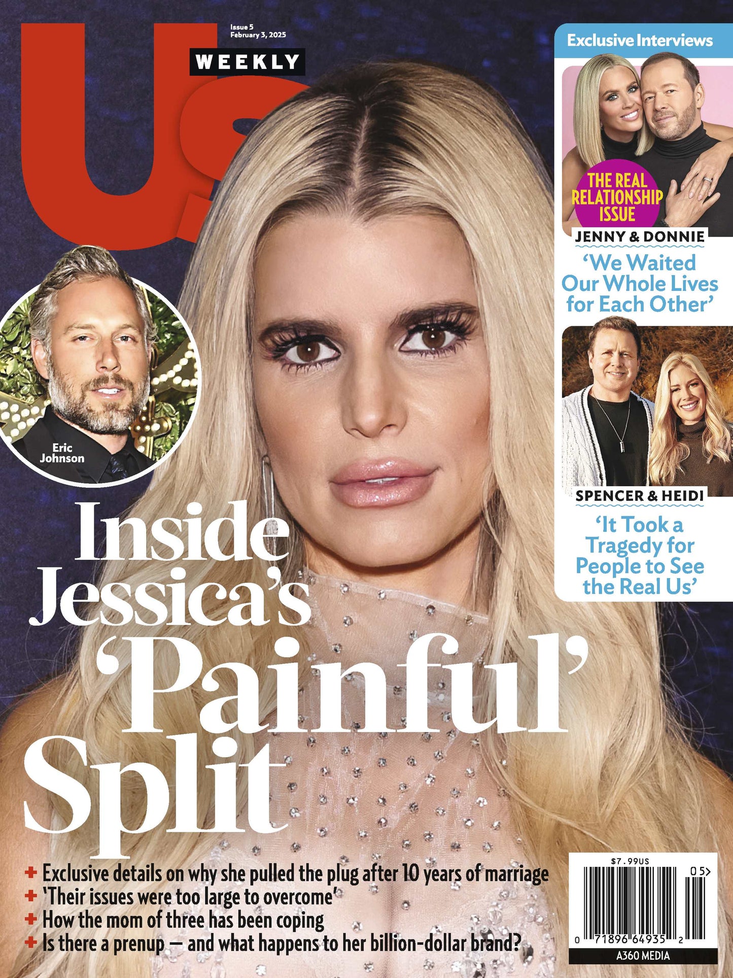 Us Weekly - 02.03.25: Inside Jessica Simpson's, Mom Of 3, Painful Split With Eric Johnson, The Real Spencer Pratt & Heidi Montag, LA Fires, Jenny McCarthy & Donnie Wahlberg Relationship Issue & More!