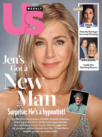 Us Weekly - 07.28.25: Jennifer Aniston’s New Romance With Hypnotist Jim Curtis, Scheana Shay’s Marriage Infidelity Struggles, Denise Richard's Shocking Divorce & More!
