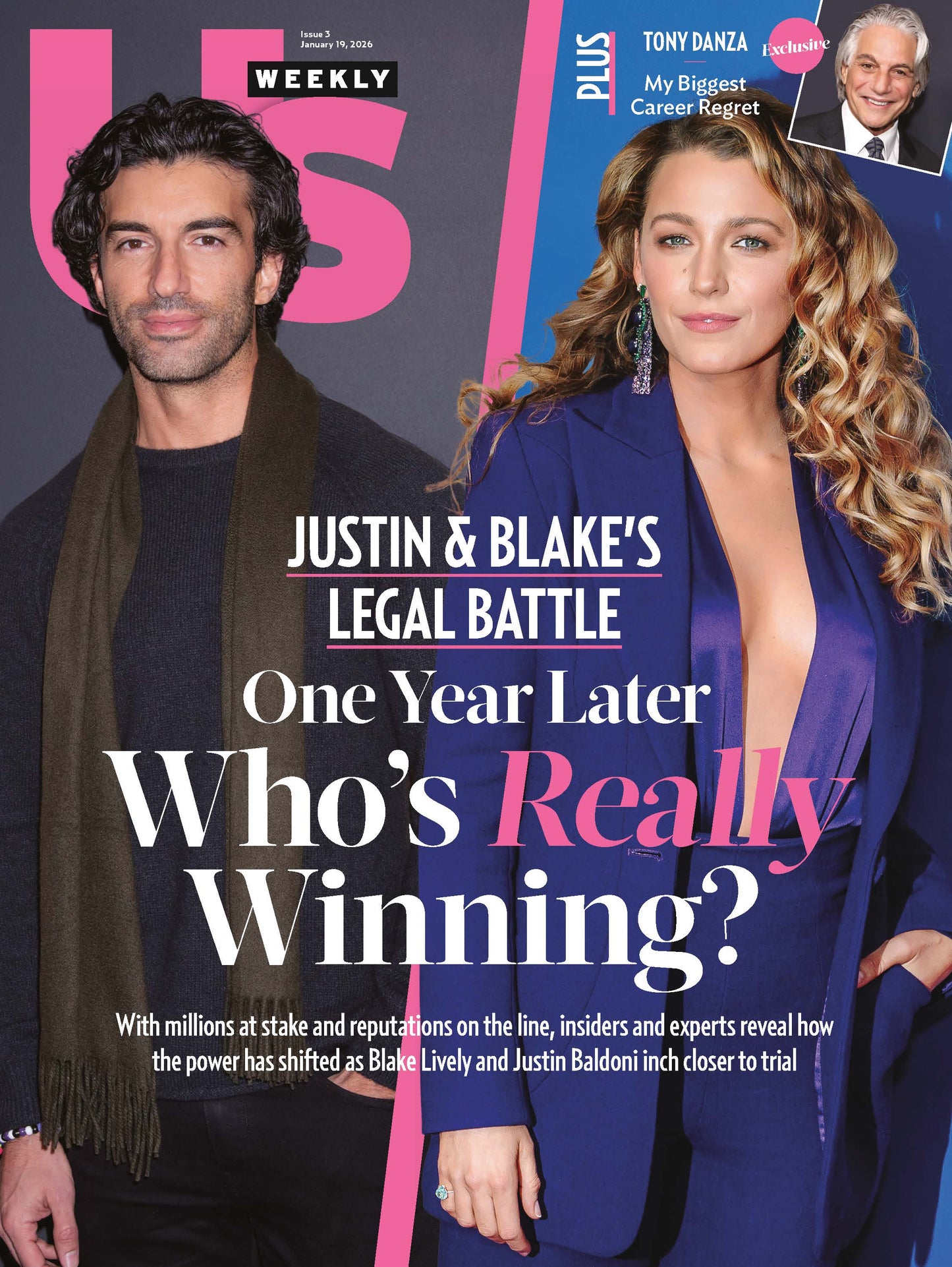 Us Weekly - 01.19.26: Blake Lively vs. Justin Baldoni's, Legal Battle Update, Who Will Be Victorious With Millions Of Dollars & Reputations On The Line, Tony Danza's Biggest Career Regret & More!