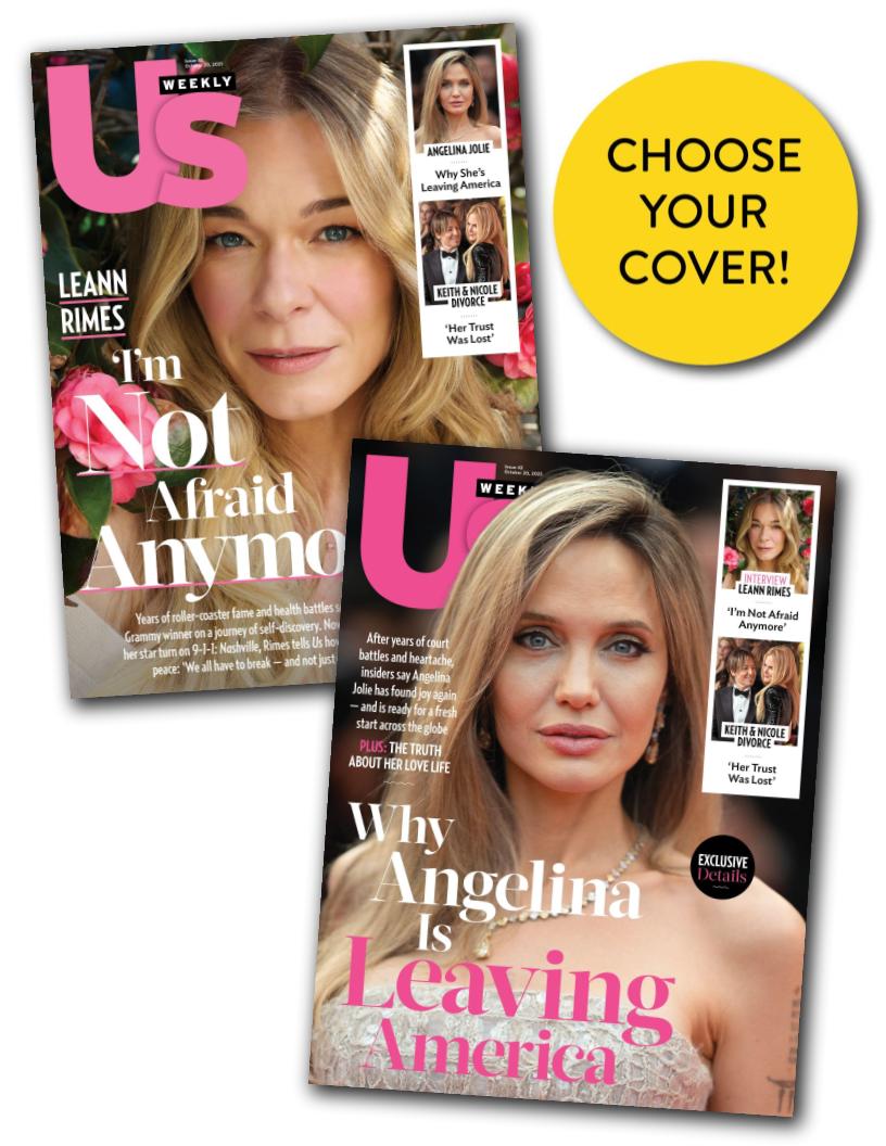 Us Weekly - 10.20.25: Leann Rimes' Not Afraid Anymore & Her Transformative Journey, Angelina Jolie's Plans To Leave America, Keith Urban & Nicole Kidman Shocking Divorce & More!