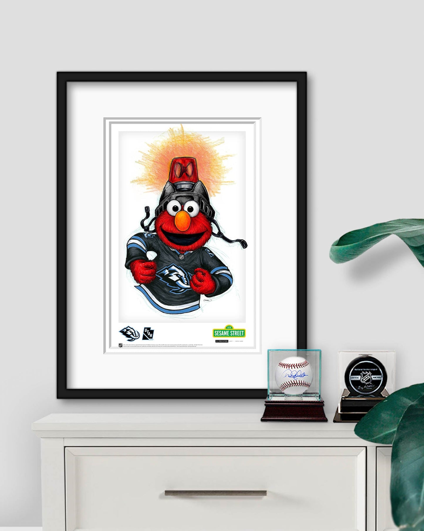 Elmo Loves Goals! x NHL Mammoth Limited Edition Art Print