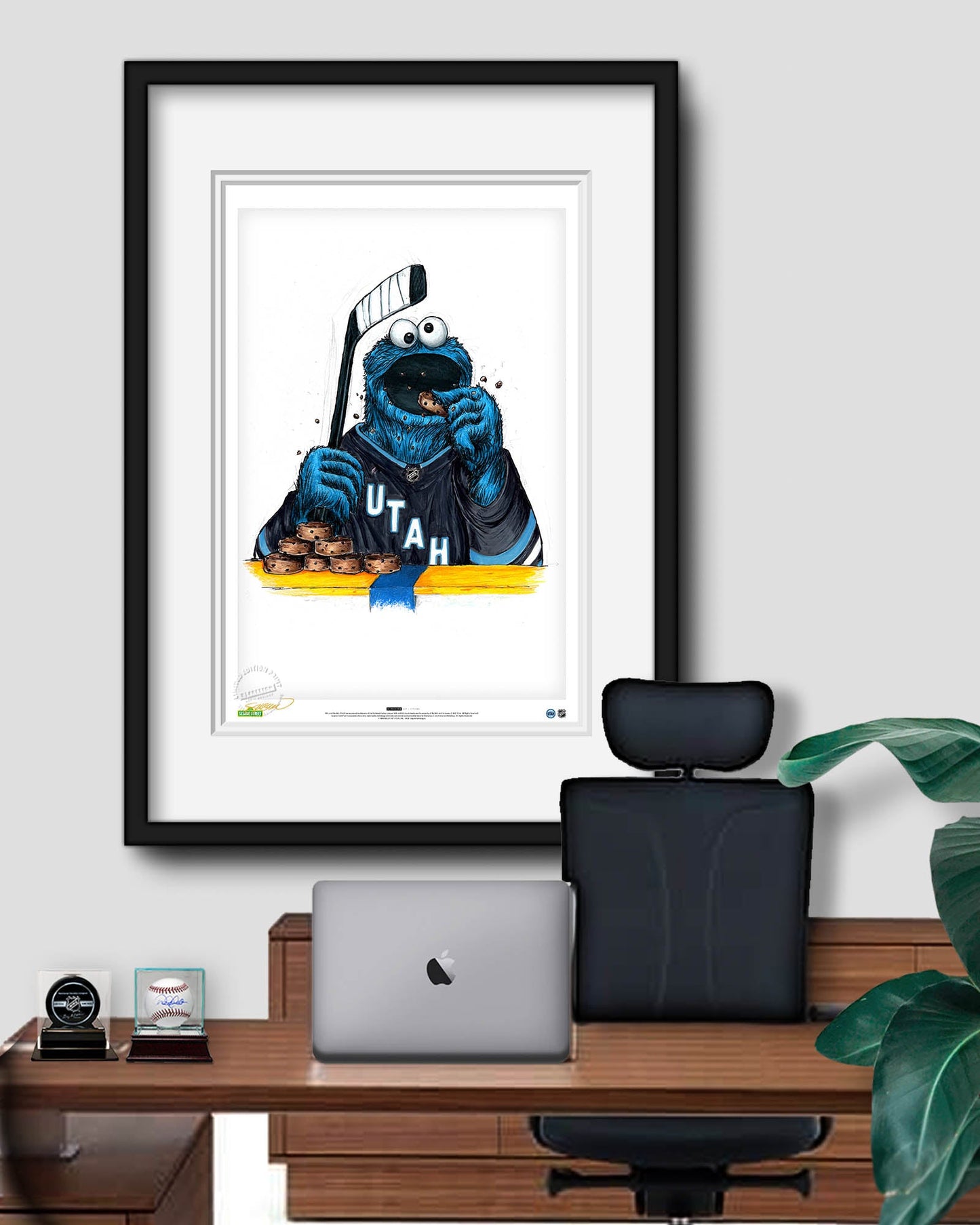 Cookie Monster x NHL Utah Hockey Club Limited Edition Art Print