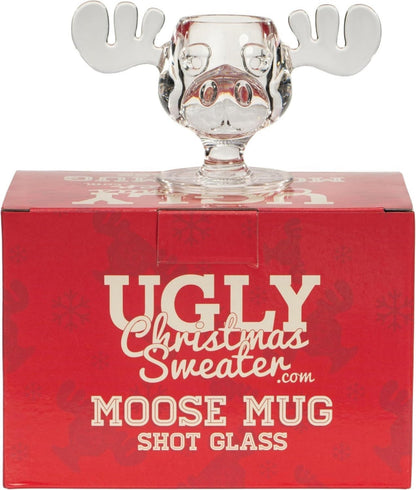 Christmas Vacation 1980s Movie Moose Mug Shot Glasses Gift Box Set