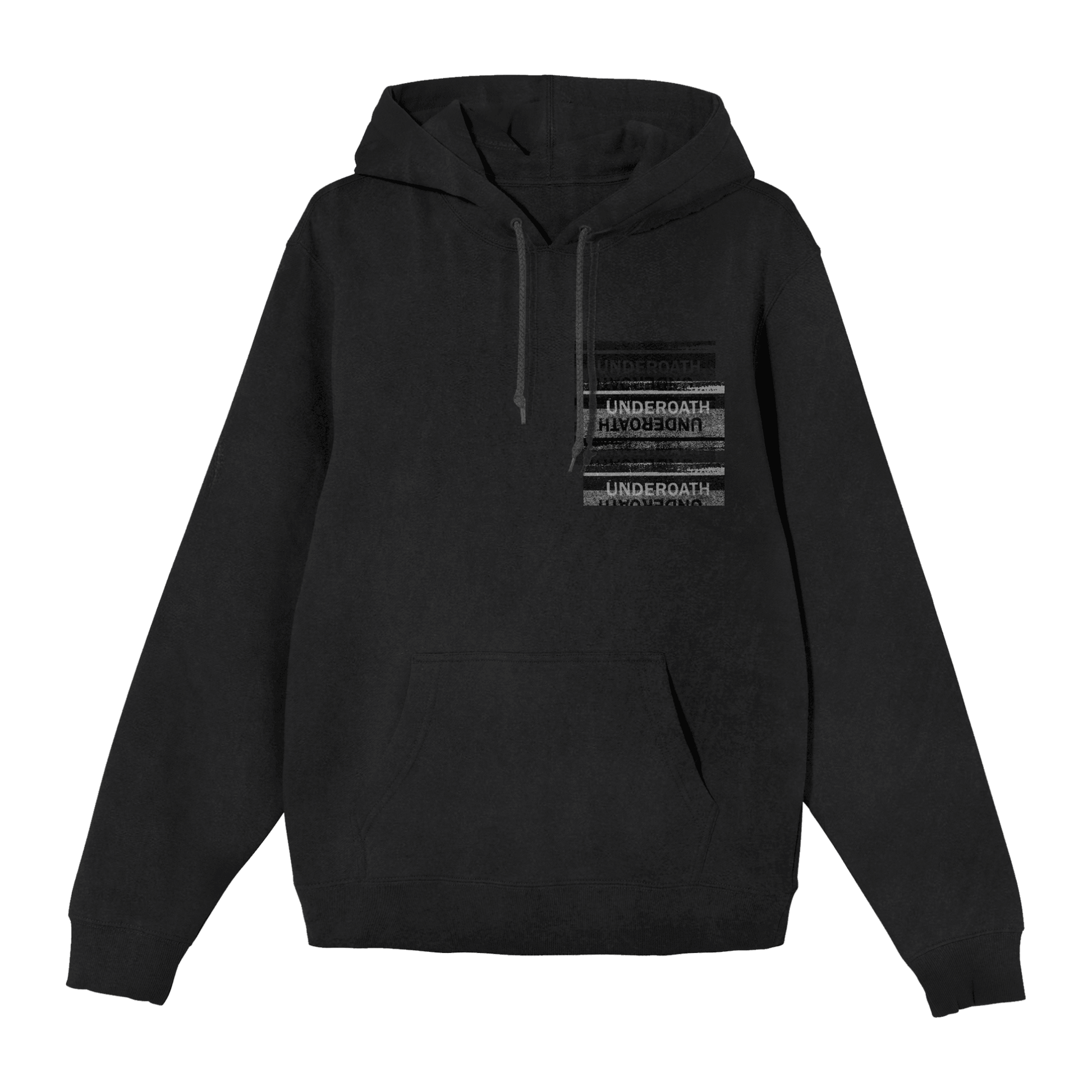 Underoath Let Go Stacked Mens Hoodie