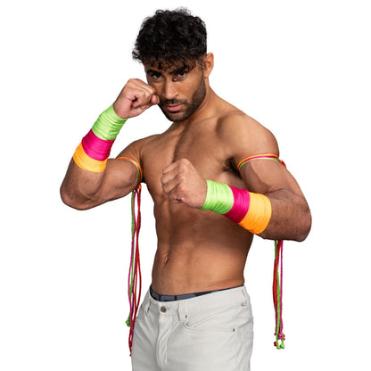 Ultimate Warrior Wrestler Halloween Cosplay Costume Wristband & Armbands