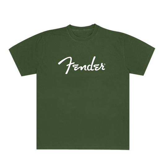 Fender Spaghetti Tee Shirt Military Green
