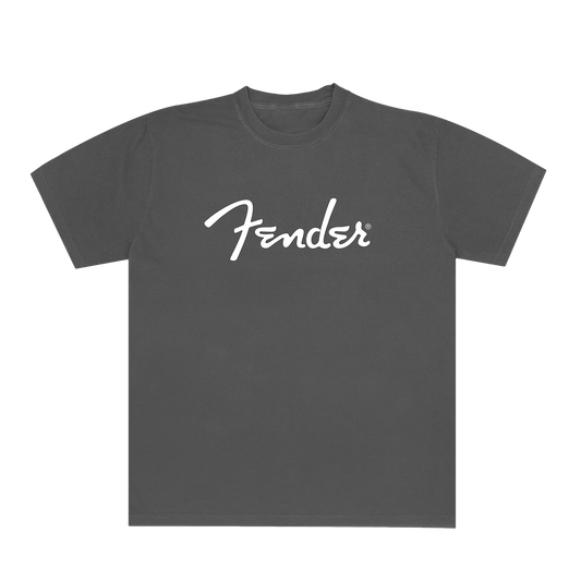 Fender Logo Spaghetti Tee Shirt Charcoal