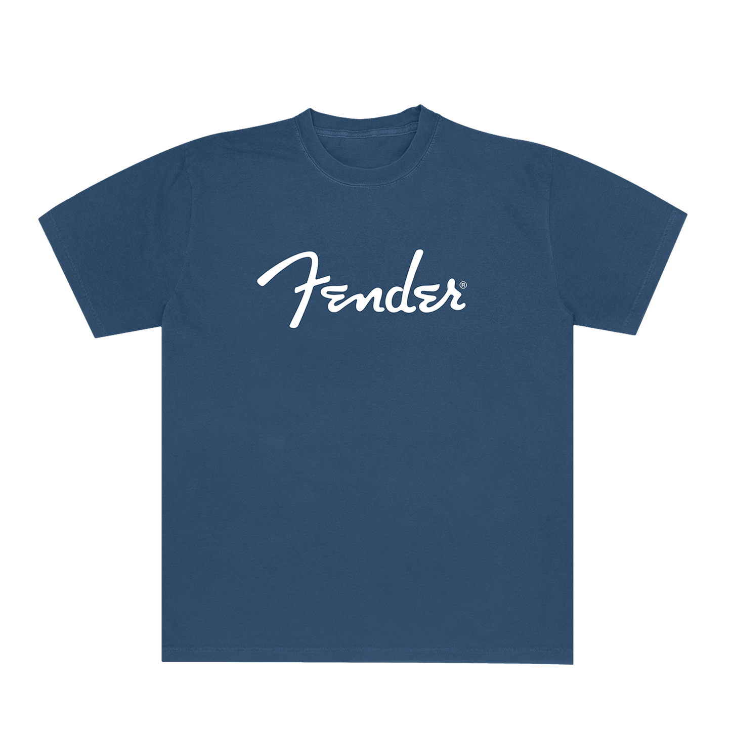Fender Spaghetti Logo Tee Shirt Indigo Blue