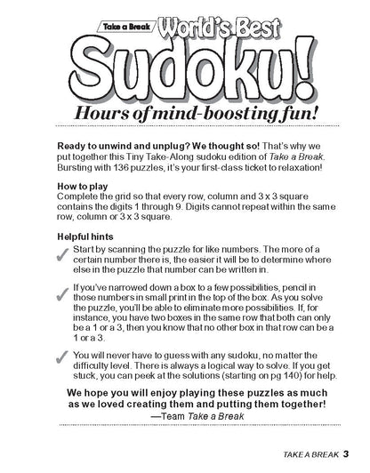 Take a Break - Sudoku! Tiny Take-Along