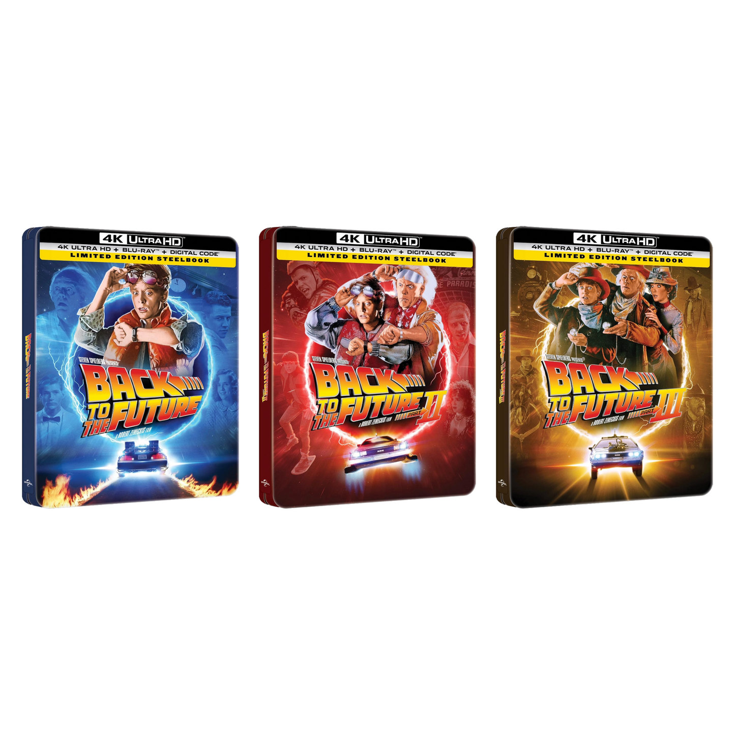 Back to the Future - Limited Edition 40th Anniversary Complete Steelbook Collection (4K Ultra HD + Blu-ray + Digital)