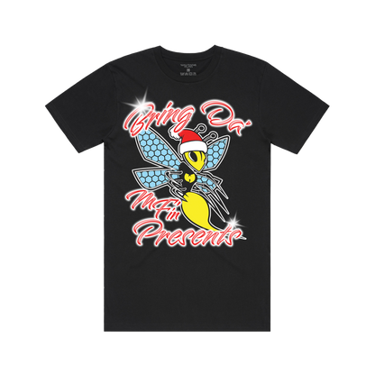 Wu-Tang Clan Bring Da’ Mf’n Presents Mens T Shirt Black Holiday Edition Officially Licensed