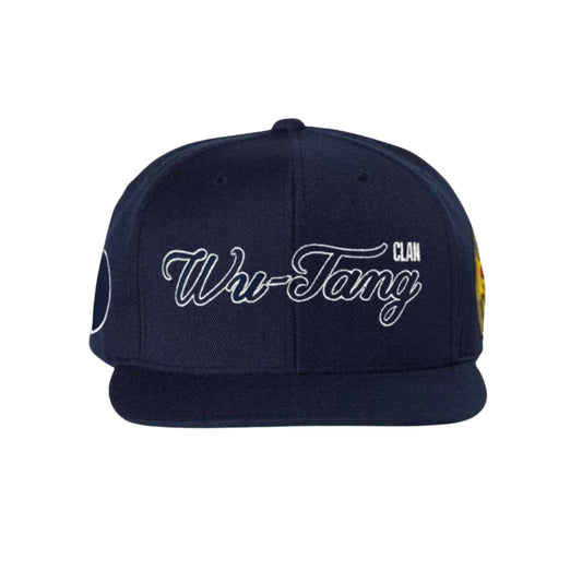 Wu-Tang Clan Officially Licensed Shaolin Sluggers Snapback Hat Navy Blue