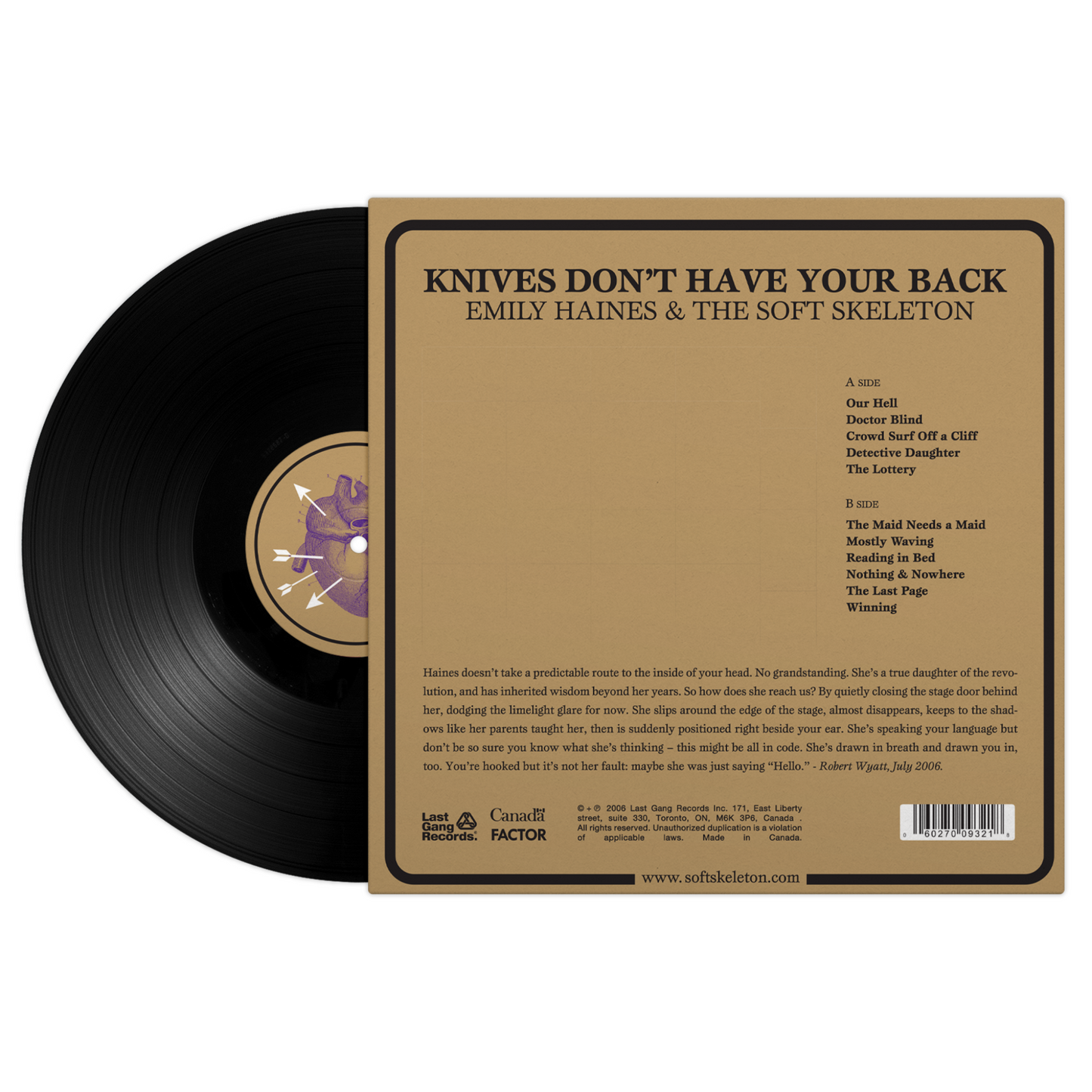 Emily Haines & The Soft Skeleton - Knives Don't Have Your Back