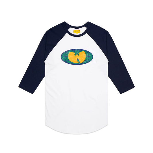 Wu-Tang Clan Officially Licensed Raglan Long Sleeve Shirt White