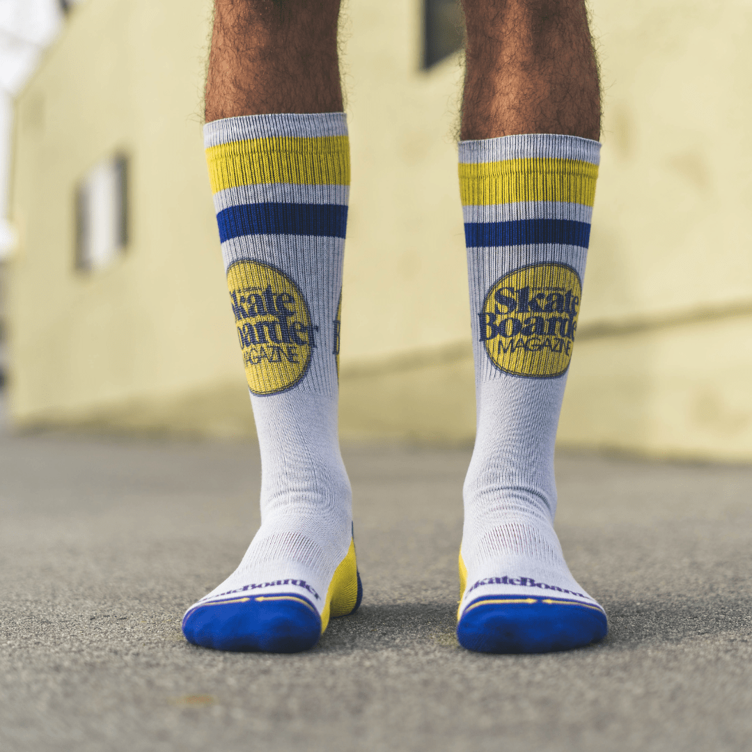Skateboarder Adult Mid-Length Socks
