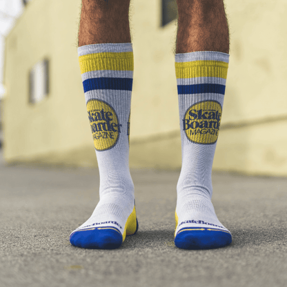 Skateboarder Adult Mid-Length Socks