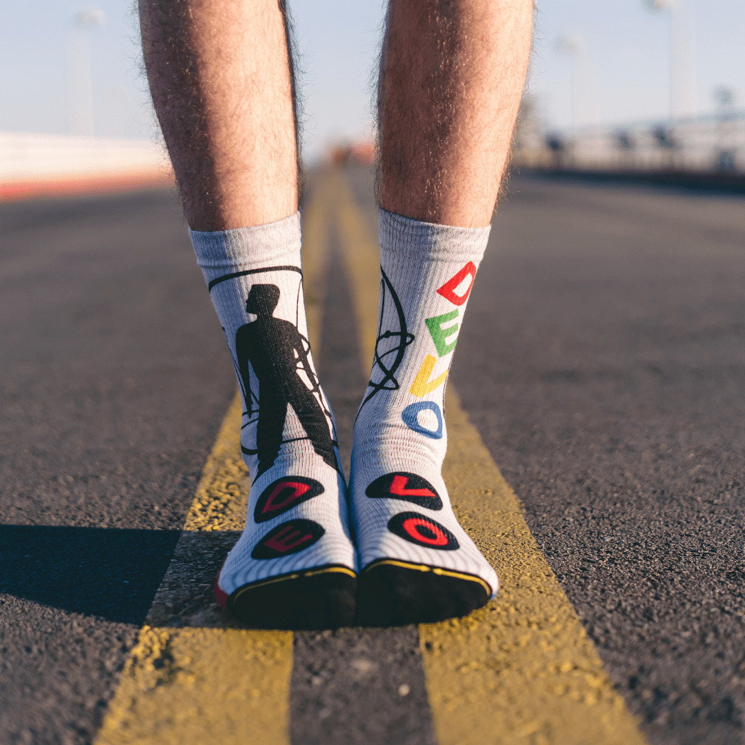 DEVO Science Boy Adult Crew Sock