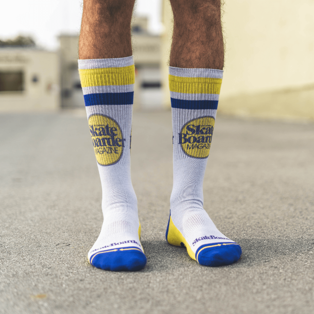 Skateboarder Adult Mid-Length Socks