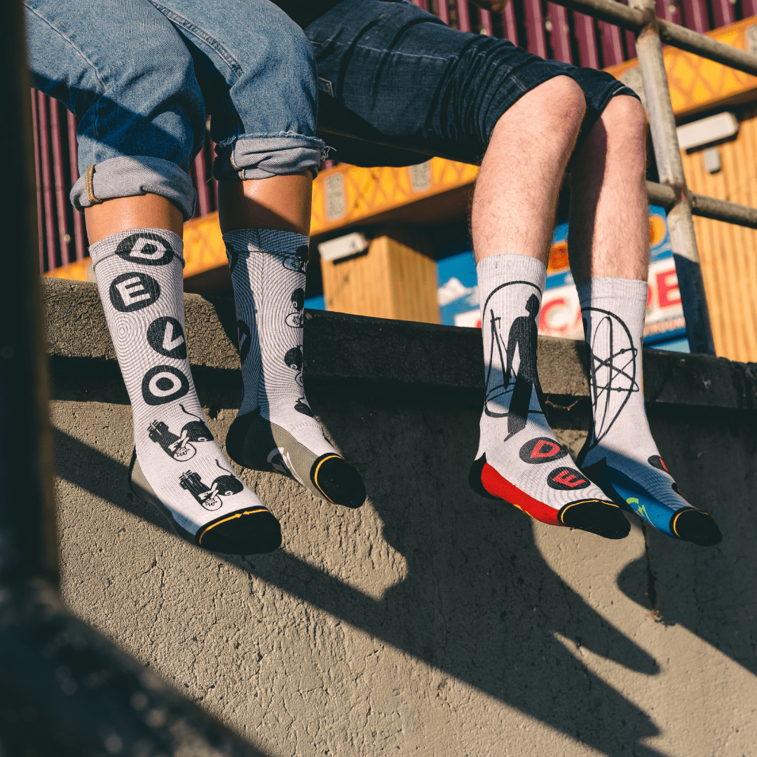 DEVO Science Boy Adult Crew Sock