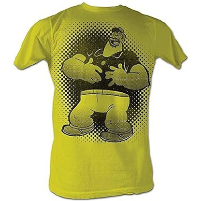 The Sailor Man Brutus Bluto Laughing Adult Yellow T-Shirt