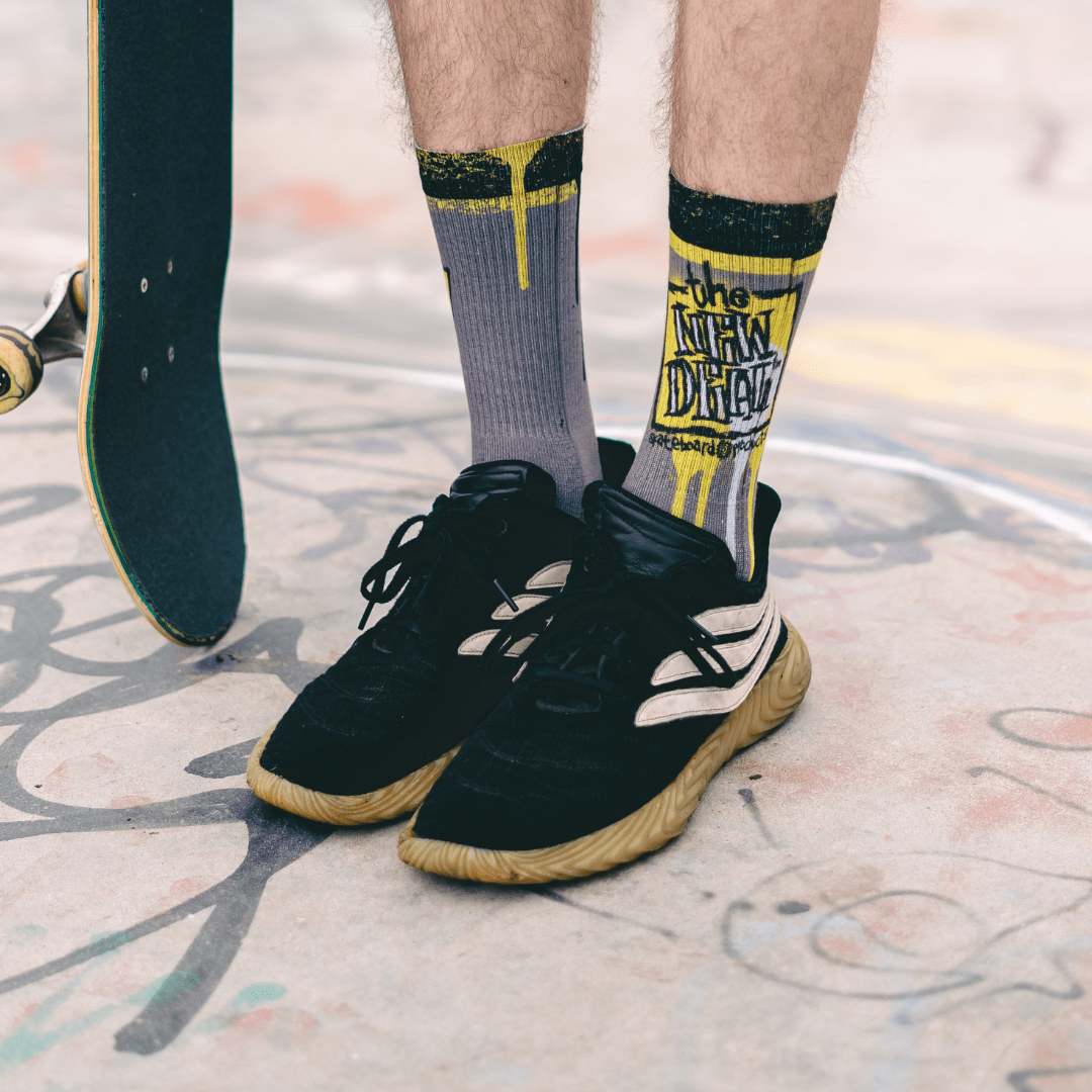New Deal Napkin Logo Adult Crew Socks
