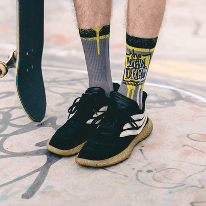 New Deal Napkin Logo Adult Crew Socks