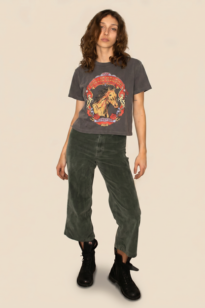 Willie Nelson Wild West Tee Womens T Shirt Grey Officially Licensed