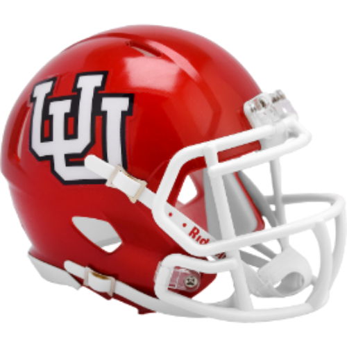 Utah Utes NCAA Mini Speed Football Helmet RED UU- NCAA