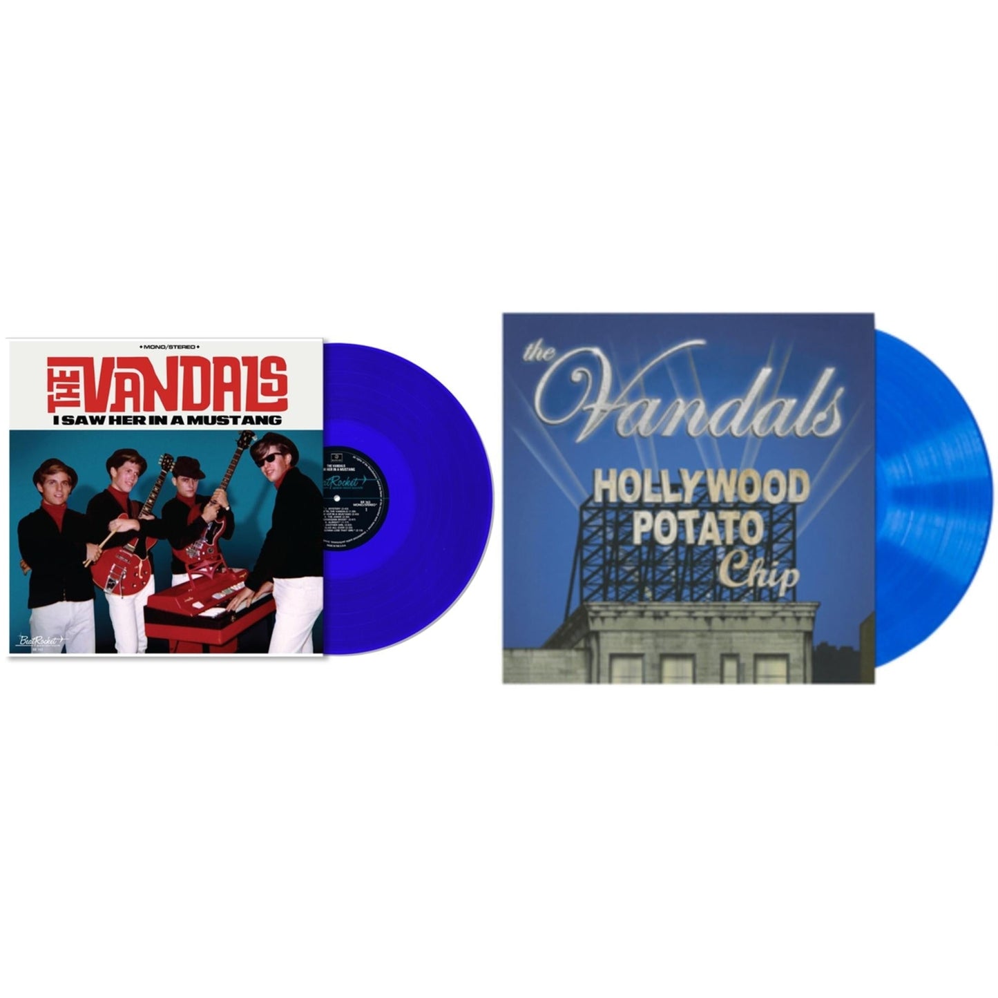 Vandals - I Saw Her In A Mustang (Blue LP Vinyl) & Hollywood Potato Chip (Blue LP Vinyl)