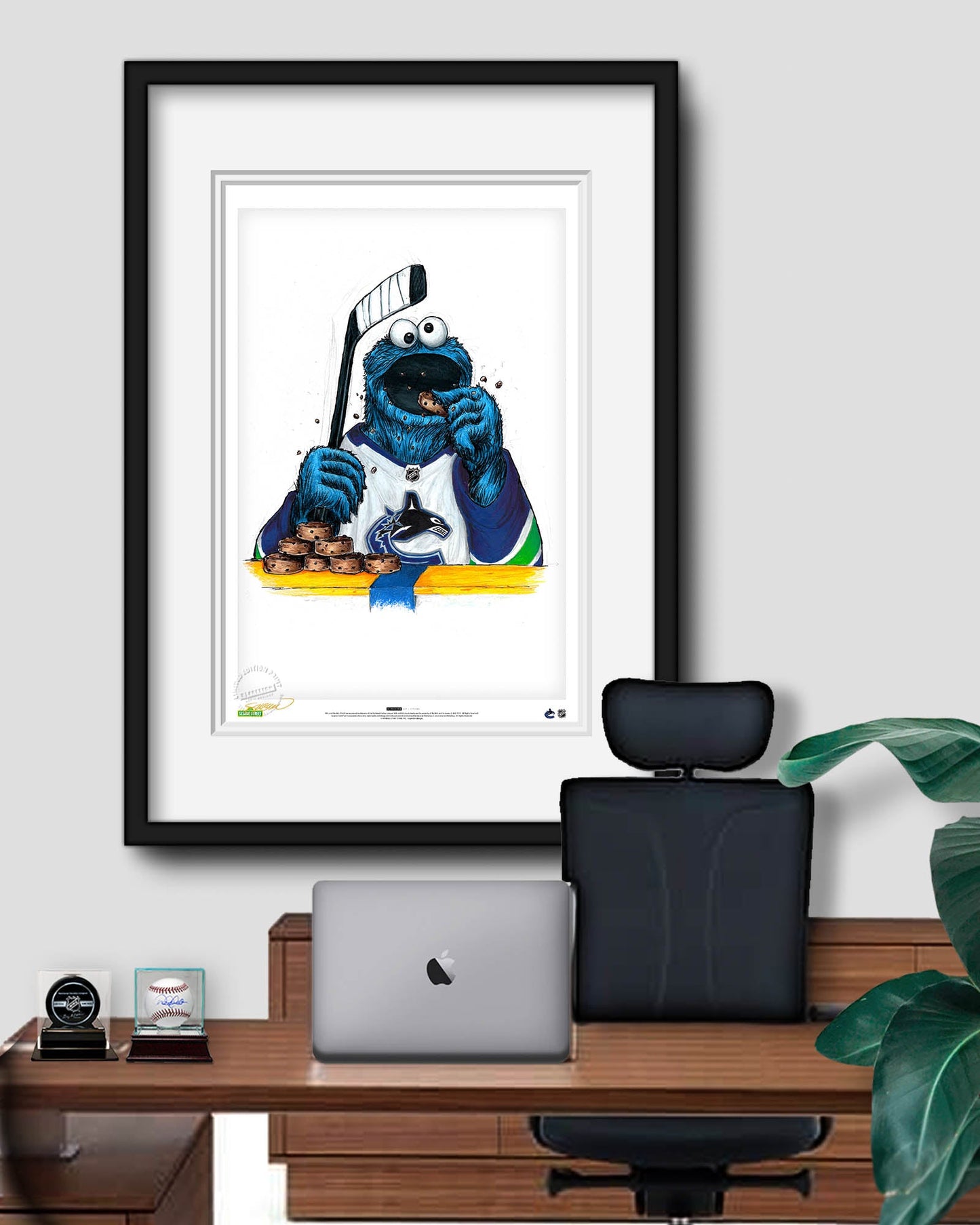 Cookie Monster x NHL Canucks Limited Edition Art Print