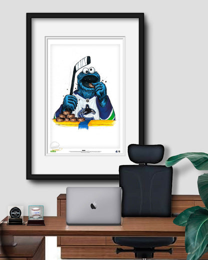 Cookie Monster x NHL Canucks Limited Edition Art Print