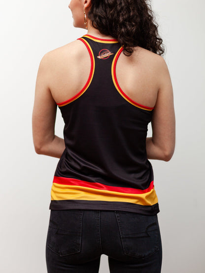 Vancouver Canucks Retro Alternate Women's Racerback Hockey Tank