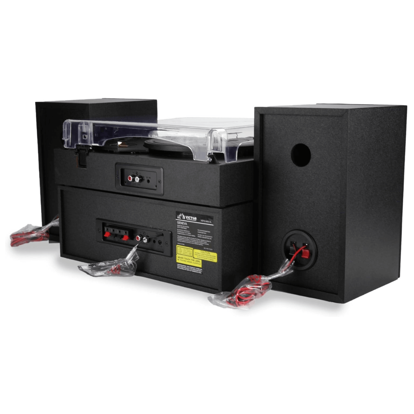 Victor Geneva 5-in-1 Desktop Music Center w Streaming Capabilities and FM Radio