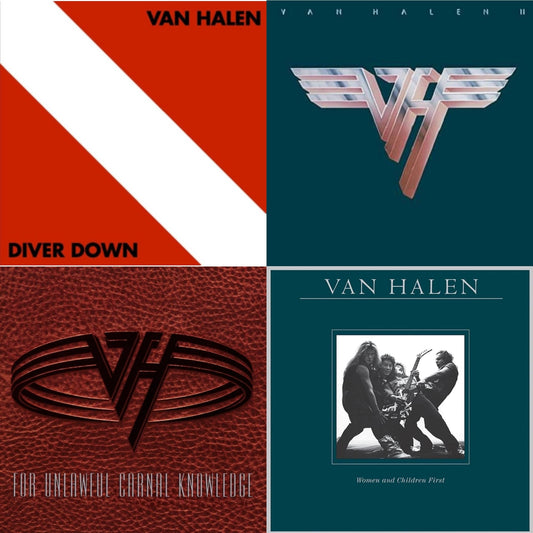 Van Halen - Van Halen Ii (180G/Remastered) & Women & Children First & Diver Down & For Unlawful Carnal Knowledge (2LP/Blu-Ray/2CD)