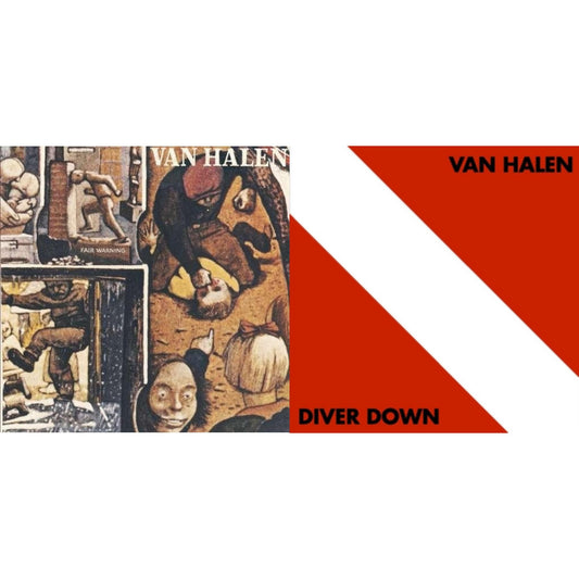 Van Halen - Fair Warning & Diver Down - LP Vinyl Bundle
