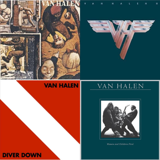 Van Halen - Van Halen Ii (180G/Remastered) & Women & Children First & Fair Warning & Diver Down - LP Vinyl Bundle