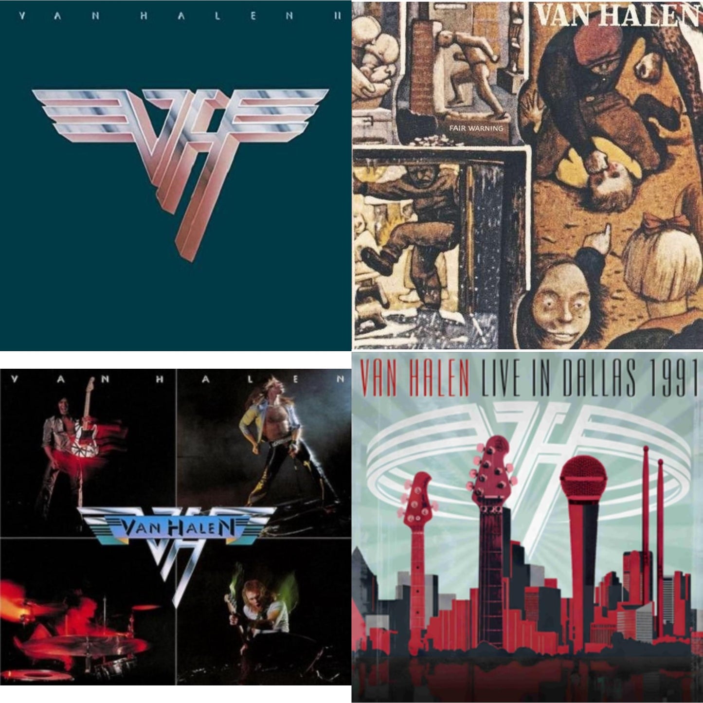Van Halen - Van Halen Ii (180G/Remastered) & Fair Warning & Van Halen (Digitally Remastered) & Live In Dallas 1991 (X) (2LP)