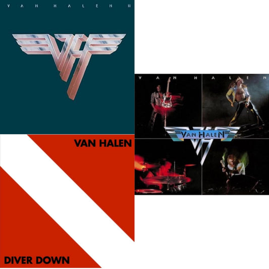 Van Halen - Van Halen Ii (180G/Remastered) & Diver Down & Van Halen (Digitally Remastered) - LP Vinyl Bundle