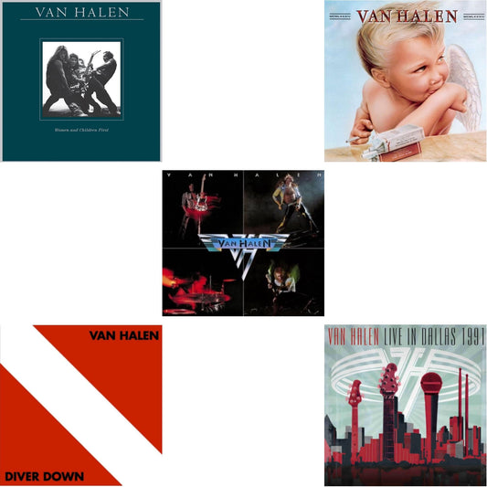 Van Halen - Women & Children First & Diver Down & Van Halen (Digitally Remastered) & 1984 & Live In Dallas 1991 (X) (2LP)