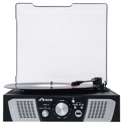 Victor Lakeshore 5-in-1 Hybrid Bluetooth Turntable System w USB and RCA Output