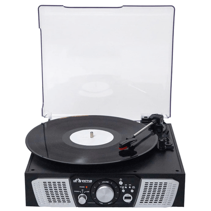 Victor Lakeshore 5-in-1 Hybrid Bluetooth Turntable System w USB and RCA Output