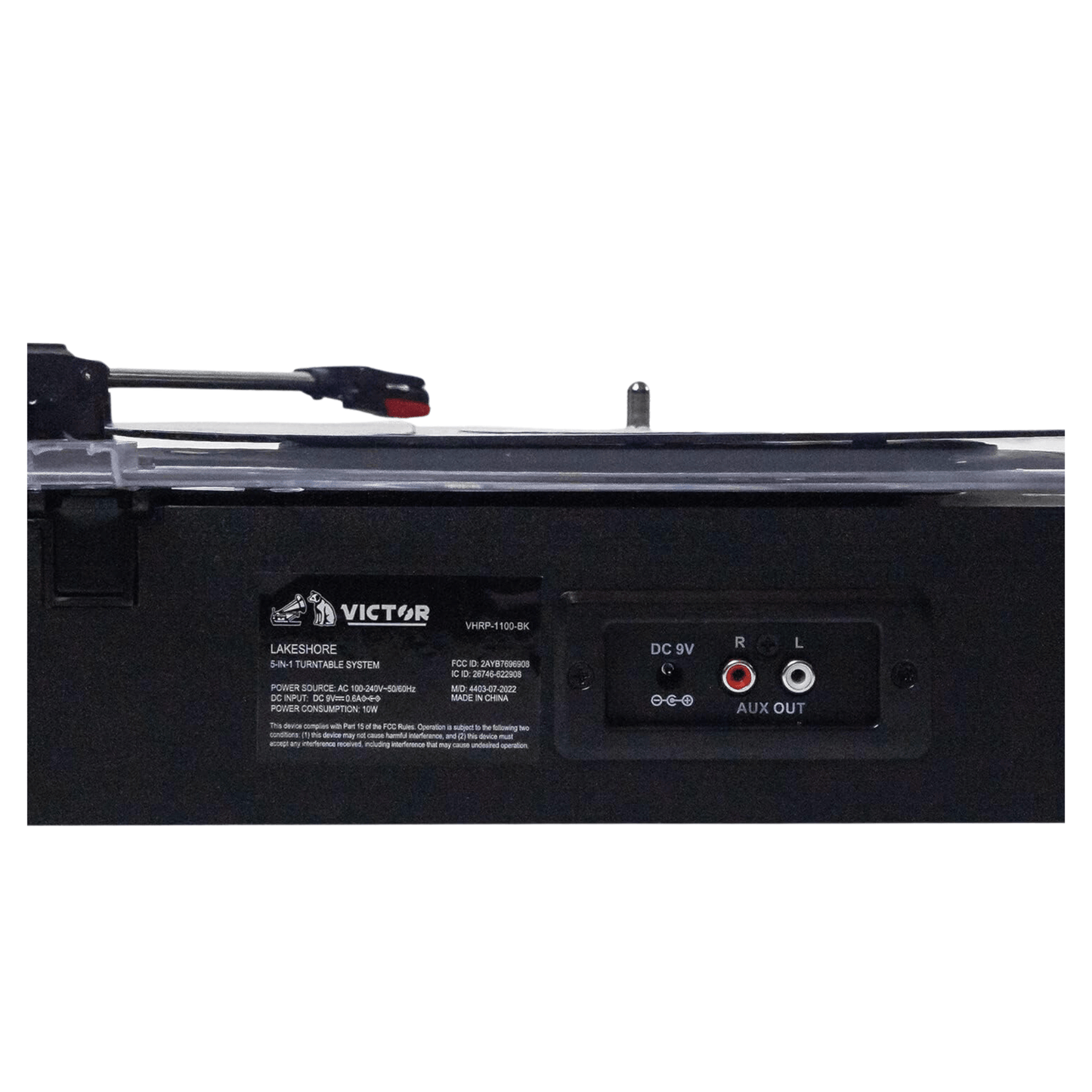 Victor Lakeshore 5-in-1 Hybrid Bluetooth Turntable System w USB and RCA Output