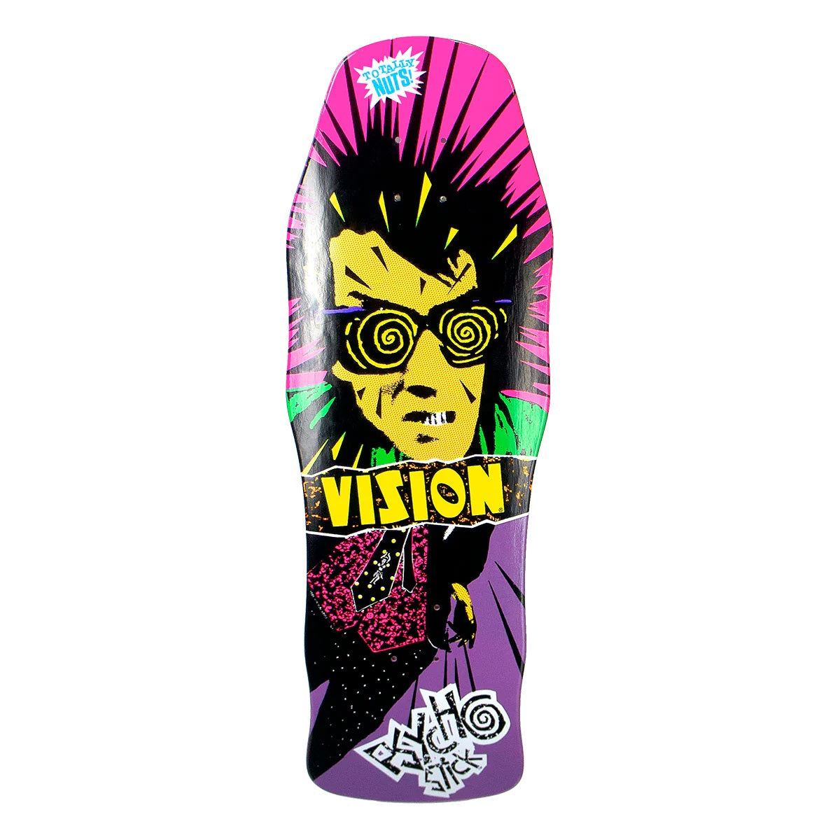 Vision Original Psycho Stick Skateboard Deck - 10ƒ?? Purple