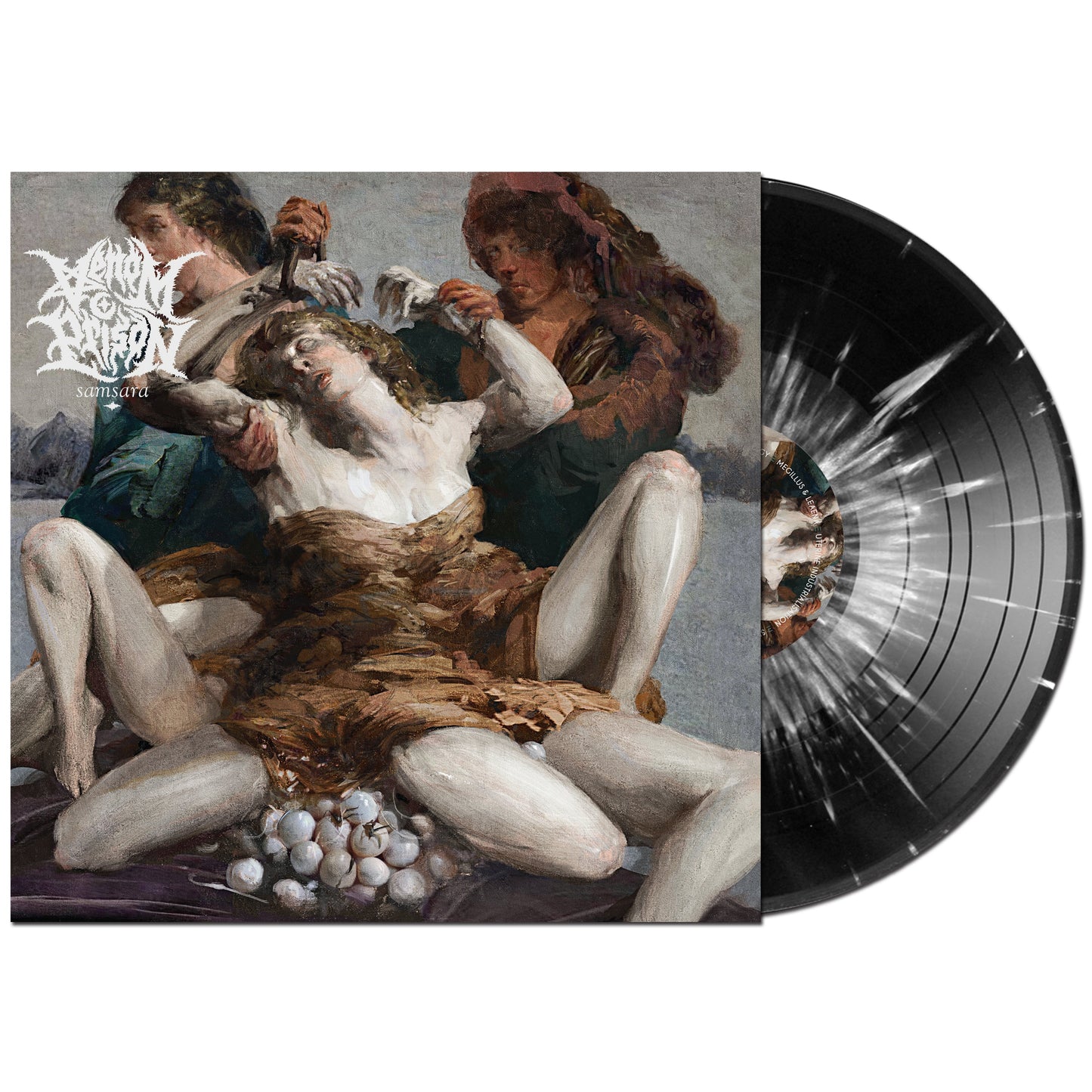 Venom Prison - Samsara - Black w/ White Splatter LP Vinyl Record