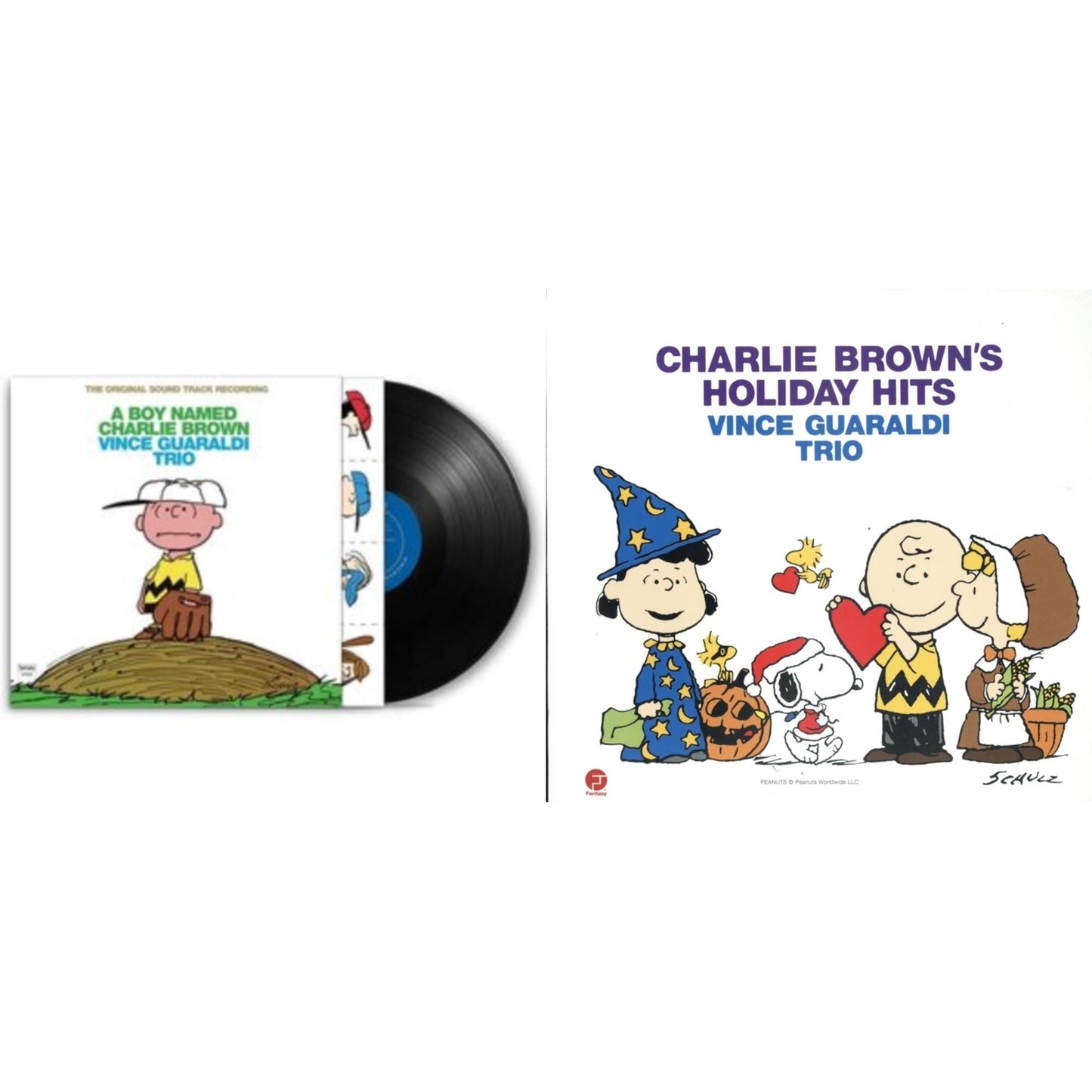 Vince Trio Guaraldi - Boy Named Charlie Brown & Charlie Brown's Holiday Hits - LP Vinyl Bundle