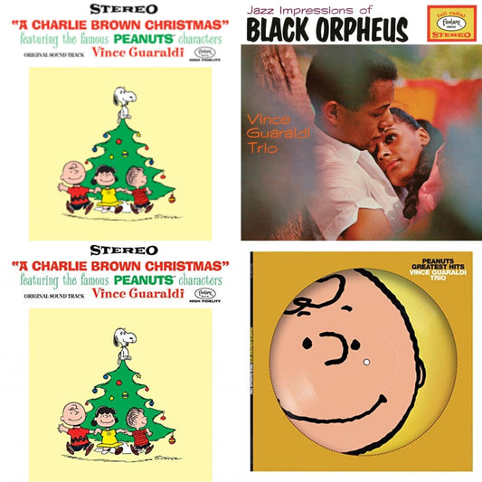 Vince Trio Guaraldi - Charlie Brown Christmas (180G) & Charlie Brown Christmas (Deluxe Edition/2LP) & Peanuts Greatest Hits (Picdisc) & Jazz Impressions Of Black Orpheus (Expanded Edition) (Deluxe/3LP)