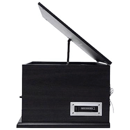 Victor State 7-in-1 Wood Music Center with 3-Speed Turntable and Dual Bluetooth