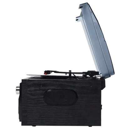 Victor Cosmopolitan 8-in-1 Turntable Music Center with Bluetooth, USB & Cassette