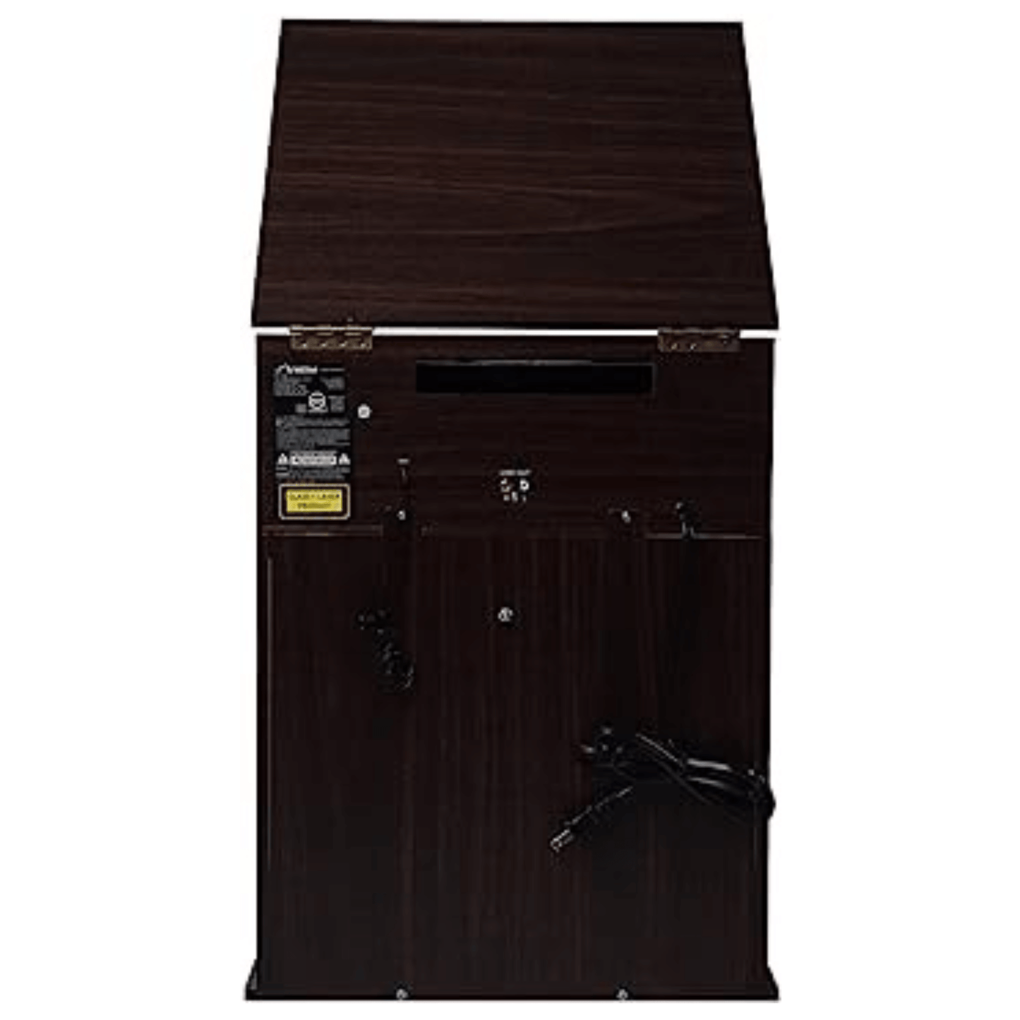 Victor Boyleston 7-in-1 3-Speed Turntable Music Center w Album Storage and USB Port